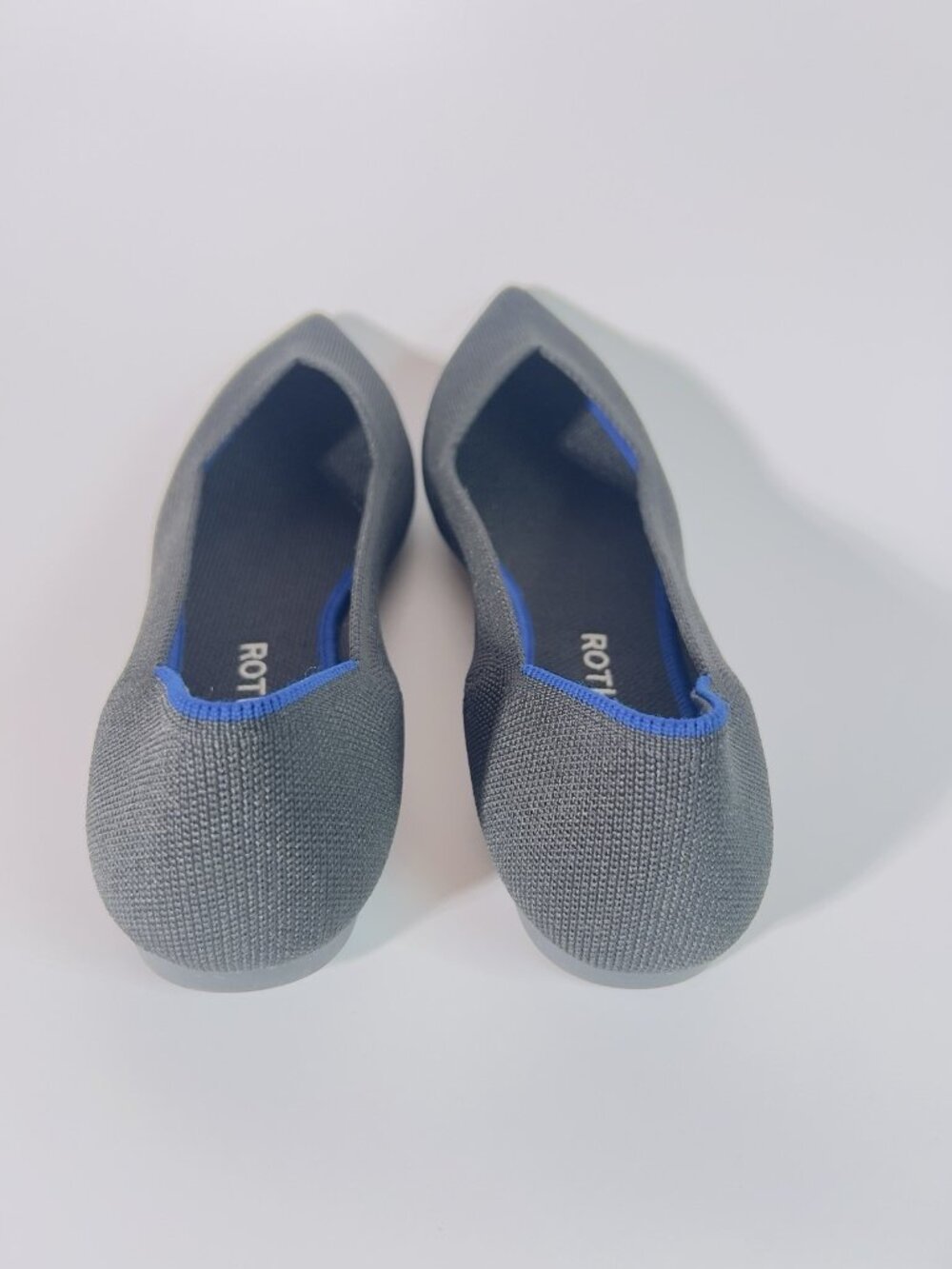 Rothy’s Women’s Black Pointed Toe Knit Flats Size 9.5 New Without Box - Picture 2 of 8